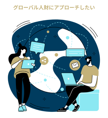 グローバル人財にアプローチしたい